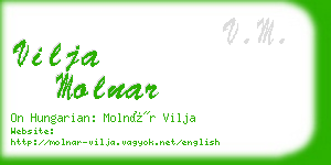 vilja molnar business card